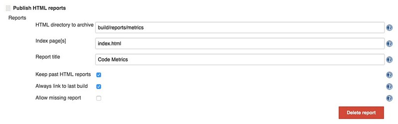 HTML Publishing Options